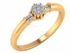 Jewelry Ring For Pop Style Love Shiny Diamond Ring 14k Yellow Gold Natural Round IGI Certified Diamond Ring For Party Wear