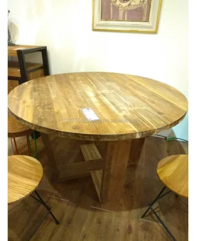 Outdoor Round Table Set Mahogany Solid Wood Furniture Outdoor Round Table Set Mahogany Solid Wood Furniture