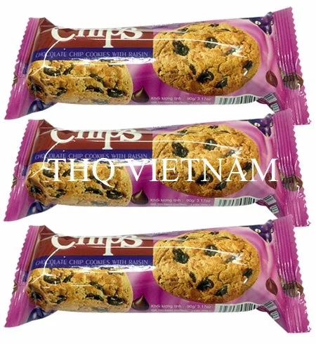 [thq vietnam cracker choco chip coconut bibica 80g*30 packs
