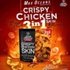 MAX OCEANS CRISPY CHICKEN SKIN 3 in 1, 150 G. (Original 50G., Sichuan pepper 50G., Salted egg flavour 50G.)