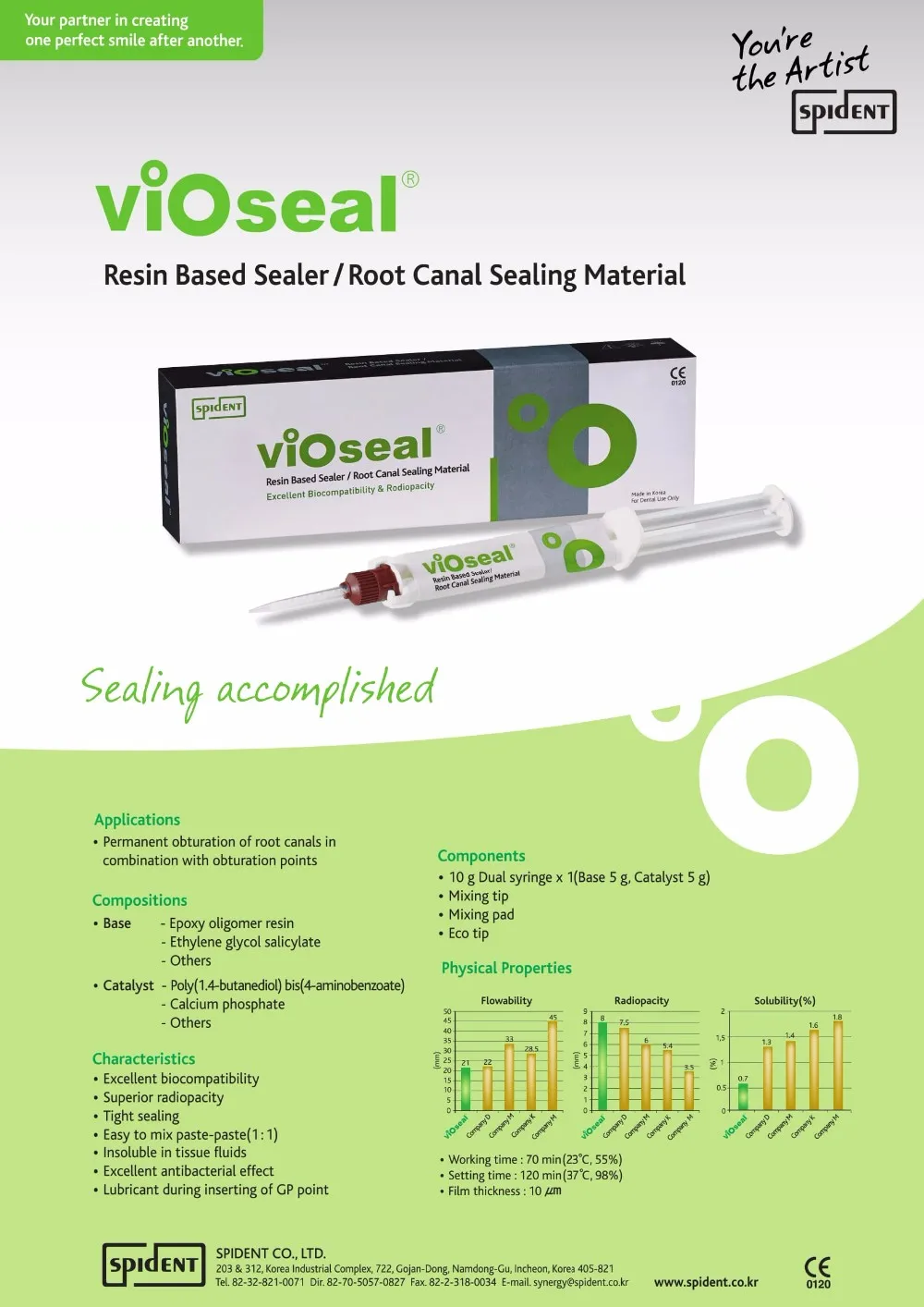 Dental Root Canal Filling Material Based On Epoxy Resin