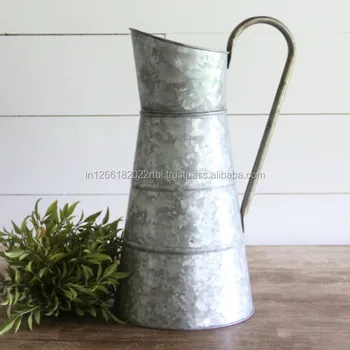 Galvanized Water Jug Decorative Antique Watering Can Galvanized Water Jug Decorative Antique Watering Can