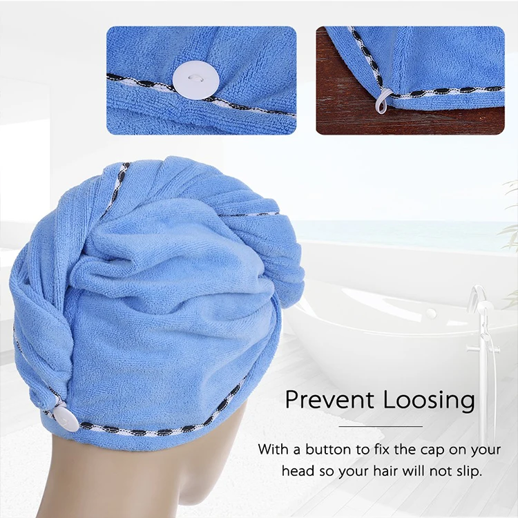 High Quality Microfiber Wrap Hair Towel For Curly Hair After Shower