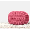 Ottoman Pouf Outdoor Patio Beach Home Decor Cotton Knitted Floor Stool