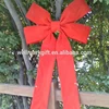 Oversize 3D Structural Red Velvet Ribbon Building Decorative Bow