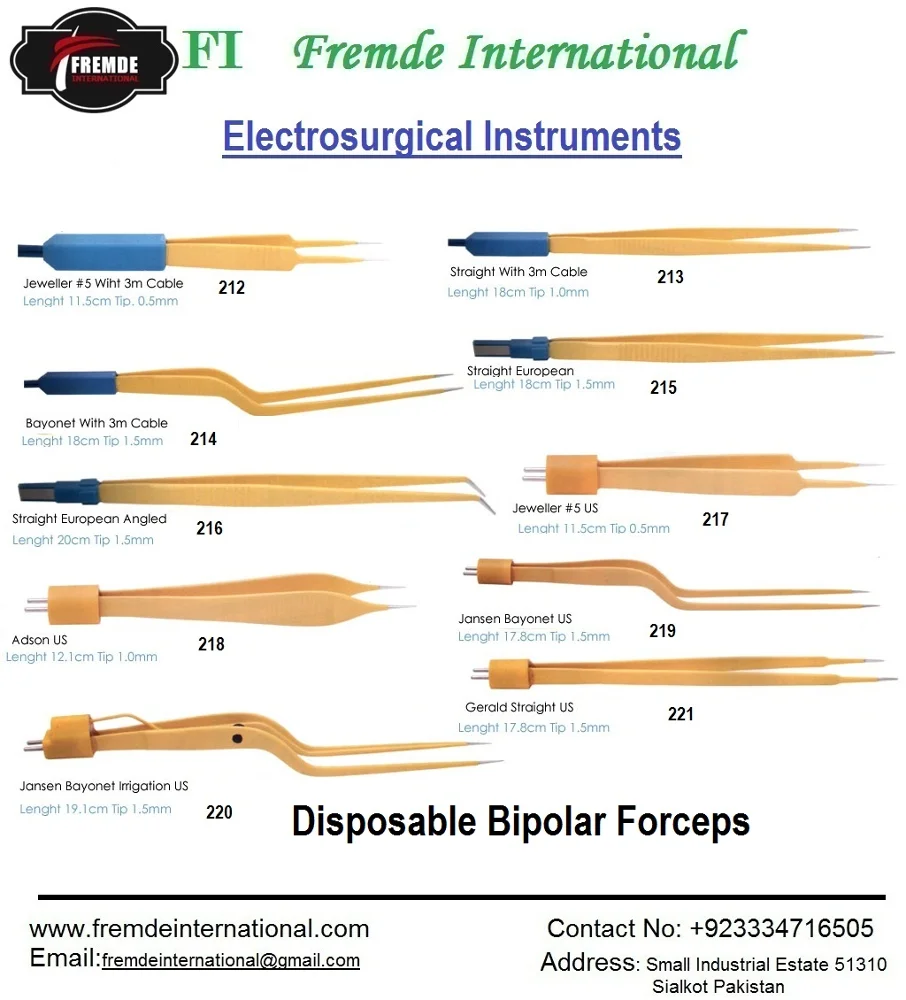 Disposable Bipolar Forceps Electrosurgical Bipolar Forceps European/usa