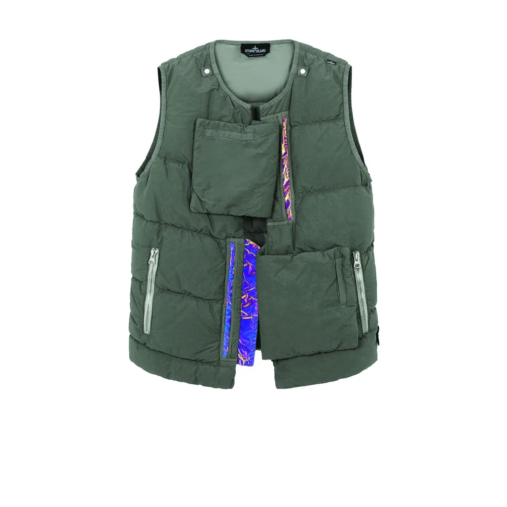 half sleeve puffer jacket for men