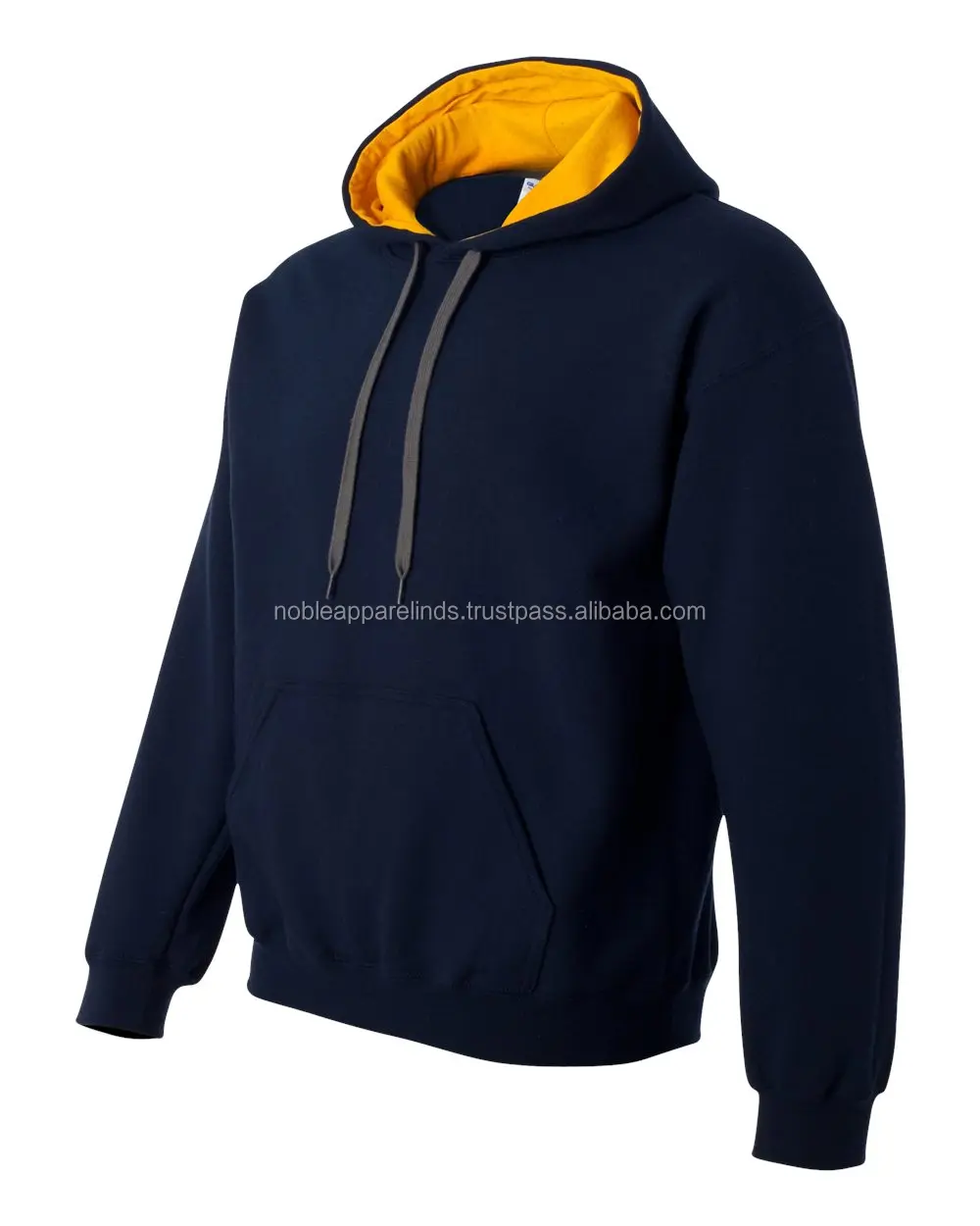 Custom Hoodies Sweatshirts Casual Long Sleeve Cotton Blank Blue Yellow ...