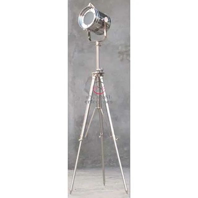 Nautical Collectible Aluminum Spot Search Light With Tripod Stand