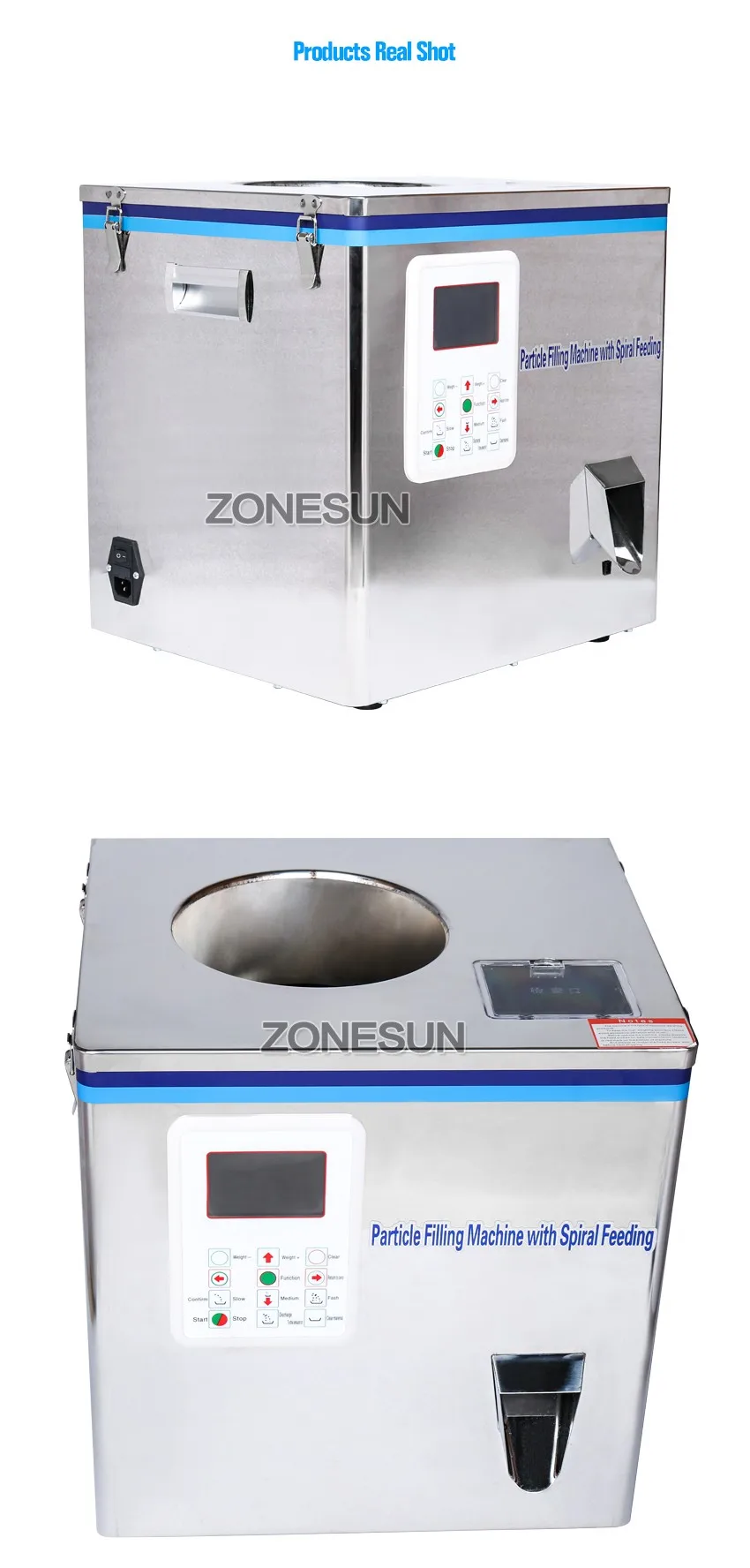 Zonesun Tea Sachet Coffee Bean Filling Machine Granule Medlar Semi