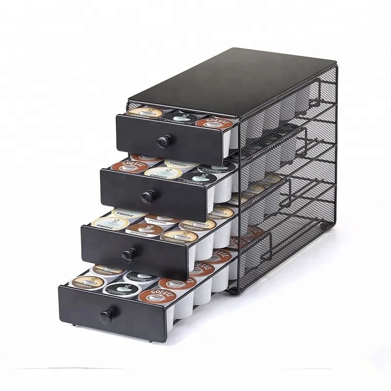 4 Tier Metal Mesh 72 Pods K Cup Storage Drawer For Counter Buy K