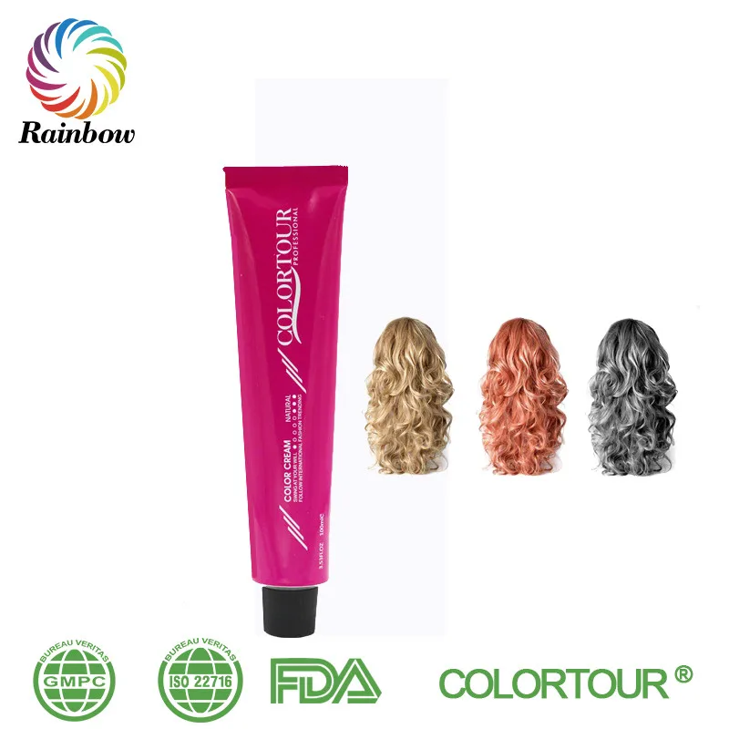 Colortour Salon Use Leading Free Hair Color Professional Dye For Synthetic Hair Korean Hair Dye