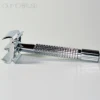 OUMO--Top Quality Old Style Copper Material Double Edge Safety Razor / Safety Razor Shaving Long Handle Butterfly Safety