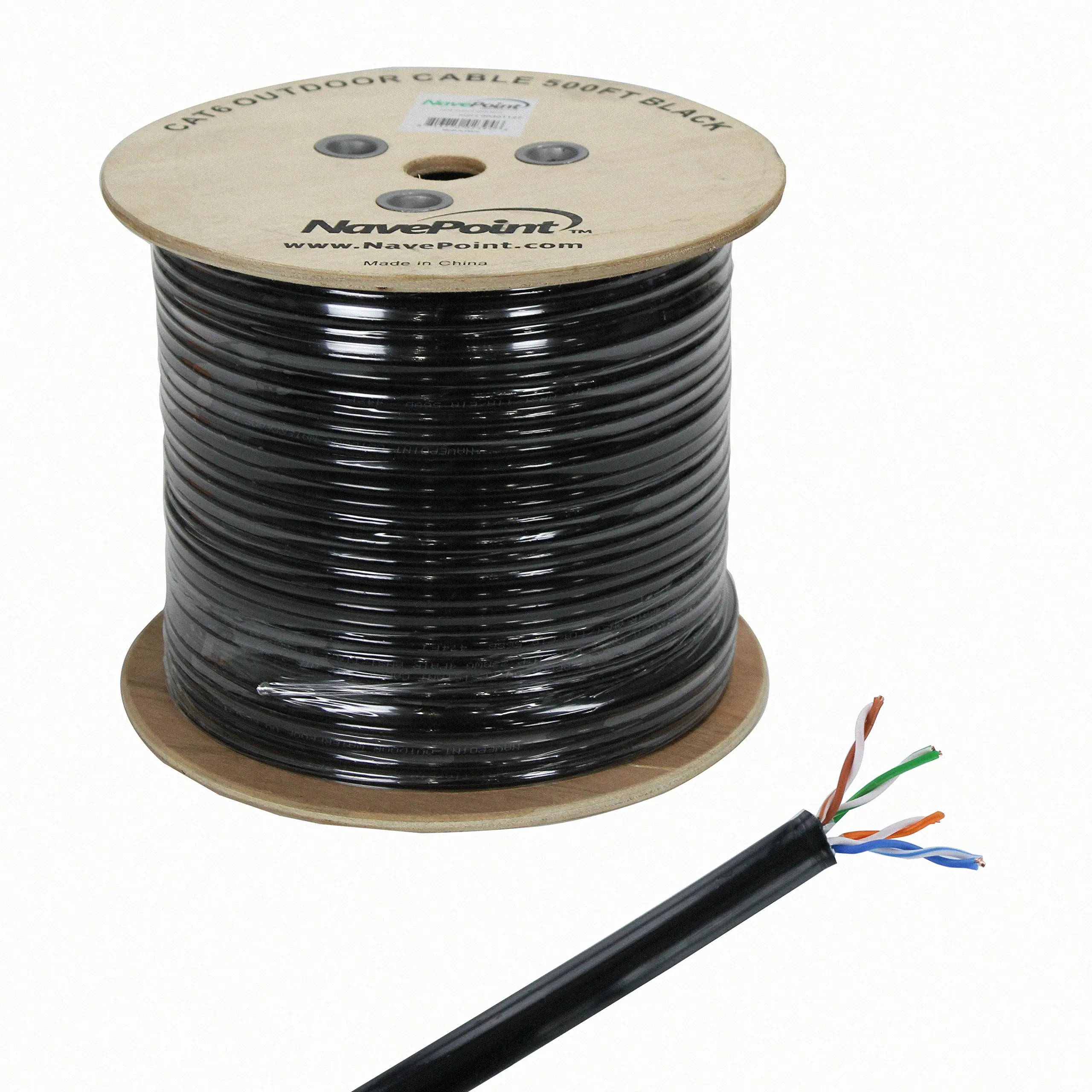 Unshielded Twisted Pair 3 Pack 500 Feet GOWOS Solid UTP Pullbox Bulk Cat5e Ethernet Cable White