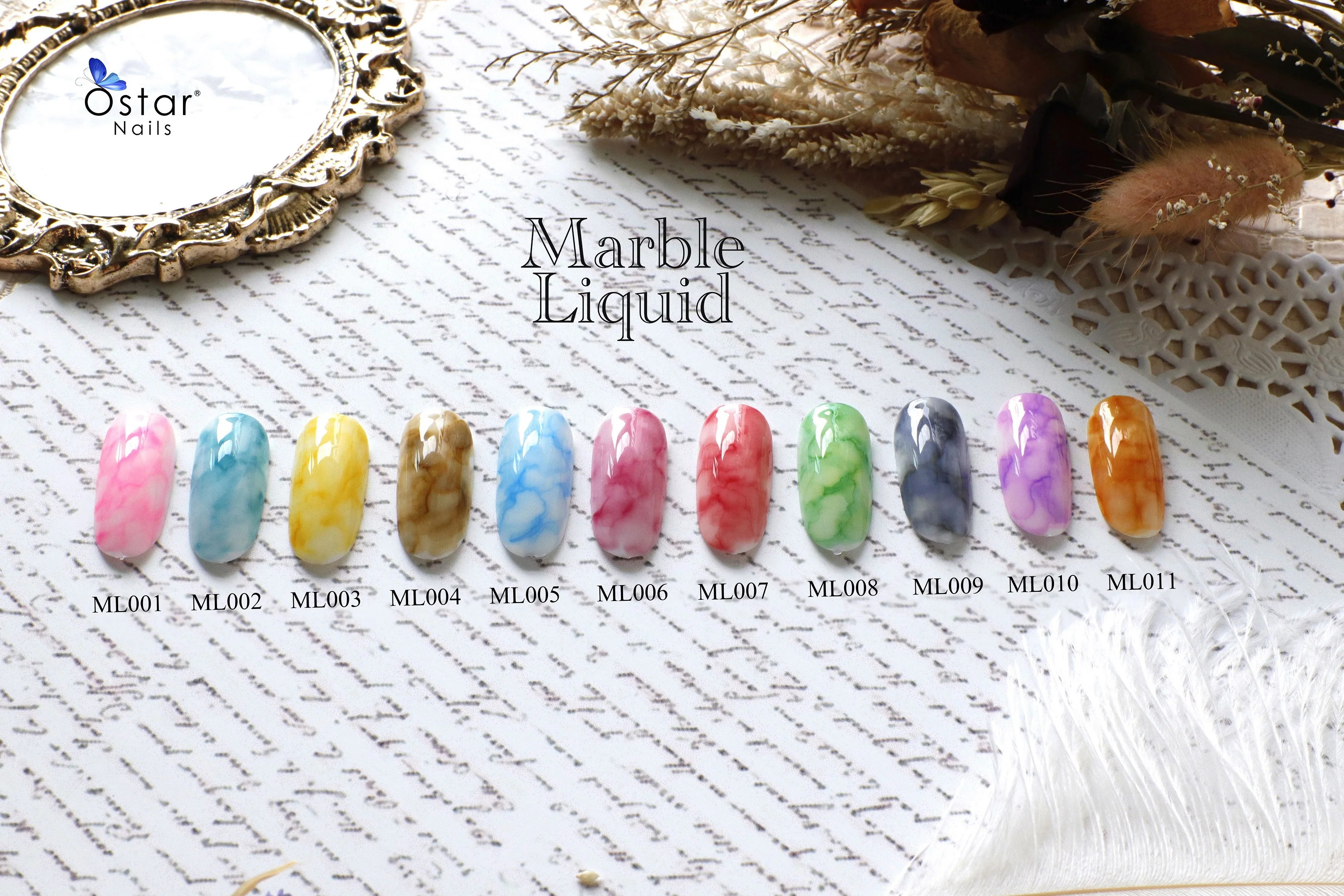 Art Marble Watercolor Ink Nails Blooming Liquid Gel Nail Polish Buy