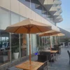 High Quality Teak Wood Umbrella Outdoor Pool and Beach Parasol
