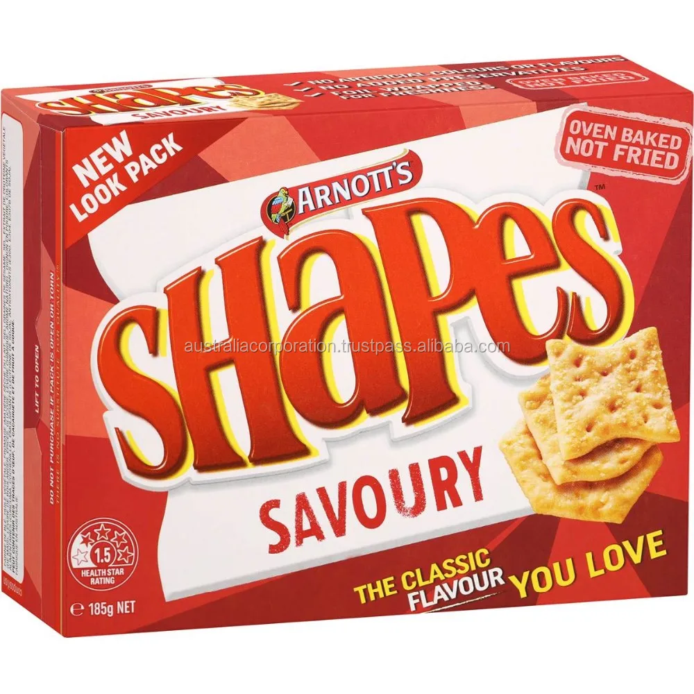 Arnott's Shapes Roast Chicken 165g Baked Biscuits Buy Arnotts Shapes