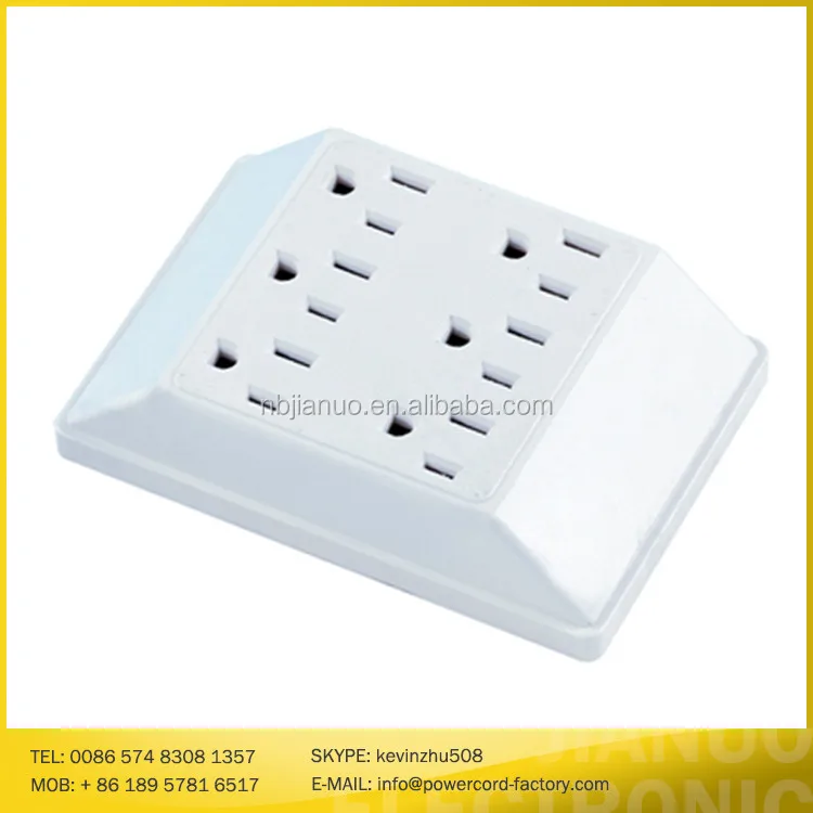 Converts One 3 Prong Grounded Outlet Into 6outlet Multi Plug Adapter