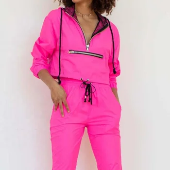 pink joggers suit