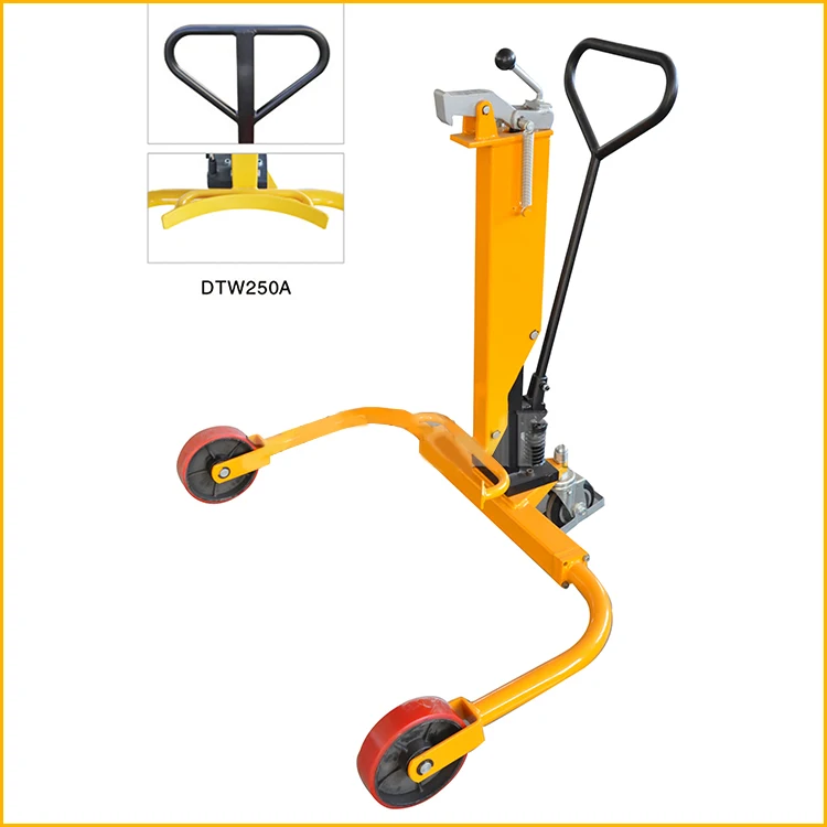 Sinolift Dtw Series Hand Portable Hydraulic 55 Gallon Drum Dolly With