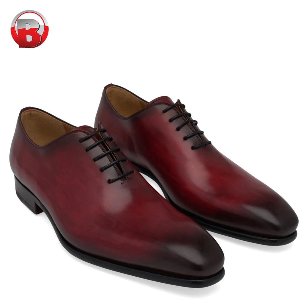 2018 New Style Oxford Dress Shoes For Man Leather Red And Black ...