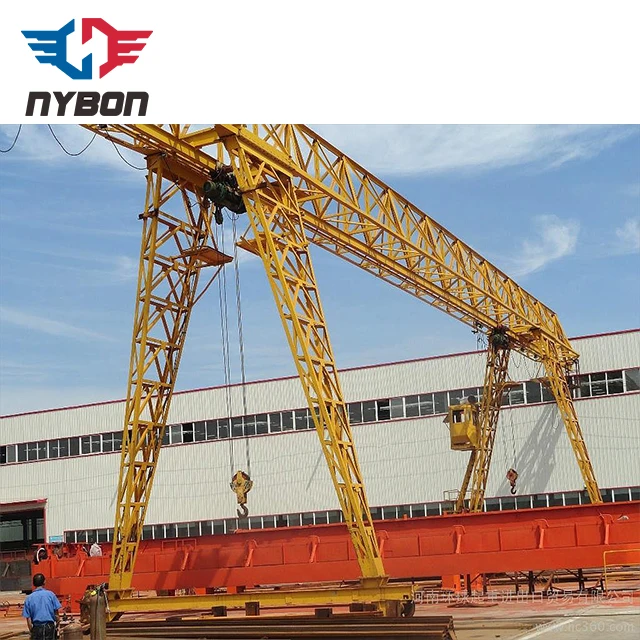 Single girder Junkyard gantry crane 5t with grab