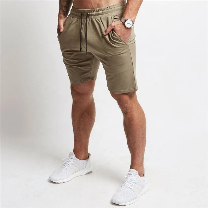 fitted workout shorts mens