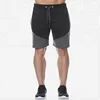 Two tone gym shorts in regular fit