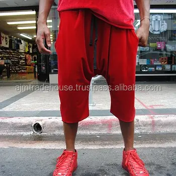 red cargo sweatpants