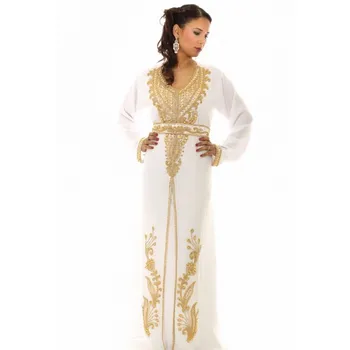 Latest Classic Design Beautiful Hand Beaded Kaftan Dubai Islamic