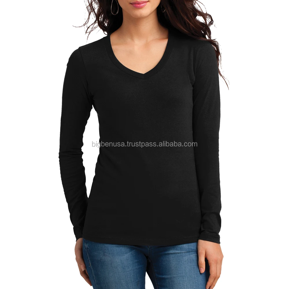 women's v neck compression shirt