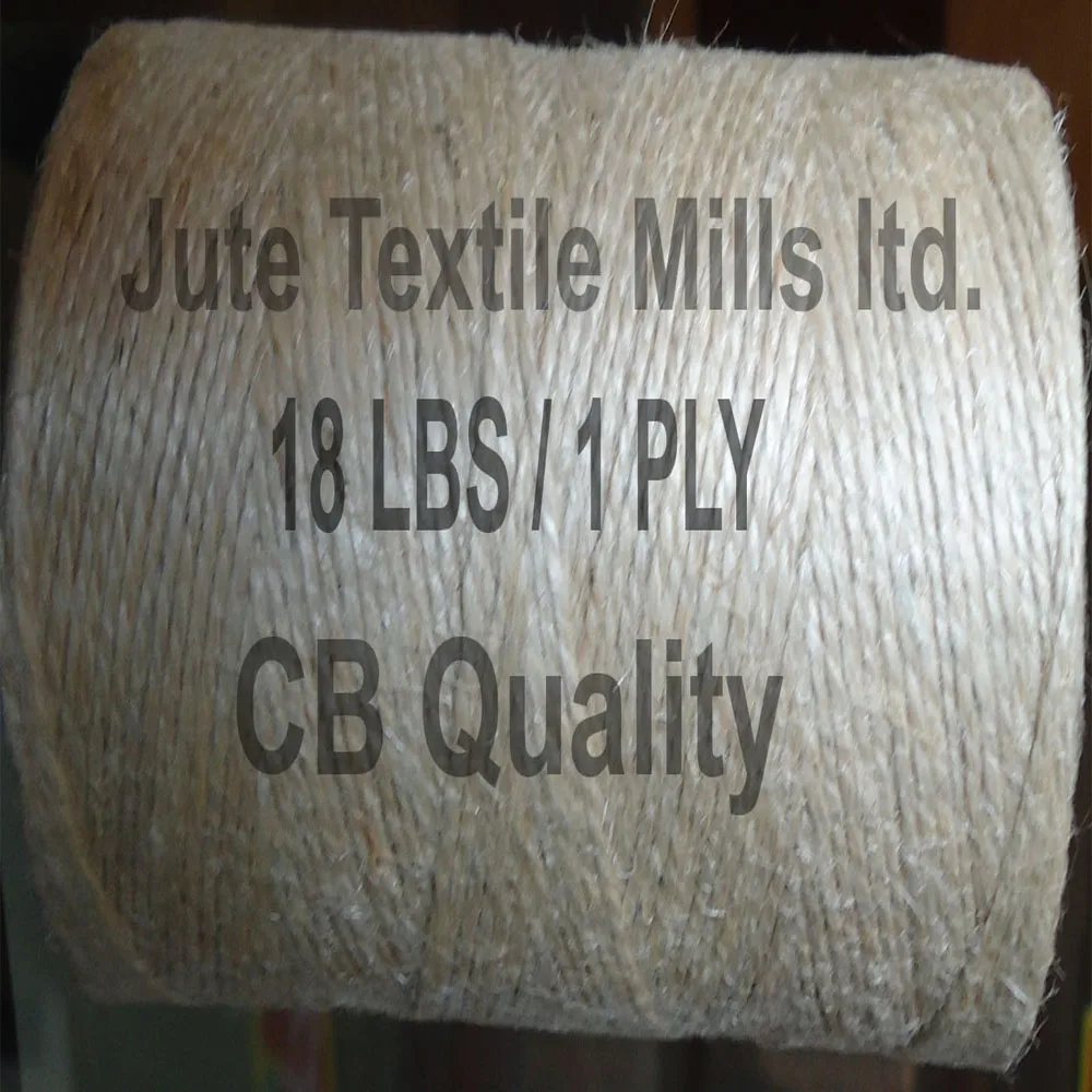 Bangladesh High Quality Jute Yarn 18 Lbs /1ply Cb Quality 100 Tossa