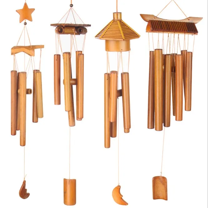 Bamboo Wind Chime/ Campanula/ Wind-bell/ Aeolian Bells - Buy Glass ...