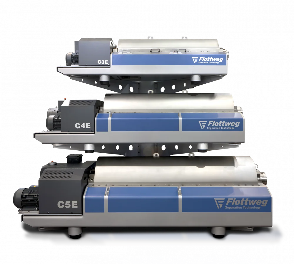 Flottweg C Series Decanter Centrifuge For Sludge In Waste Water