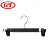 Japan market use plastic pant hanger for jeans with adjustable clips