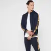 2019 New Latest Sublimated Side Strip Men Tracksuit/ Adult Sweatsuit/ Red And Black Screen Printing Custom made Men Jogging Suit