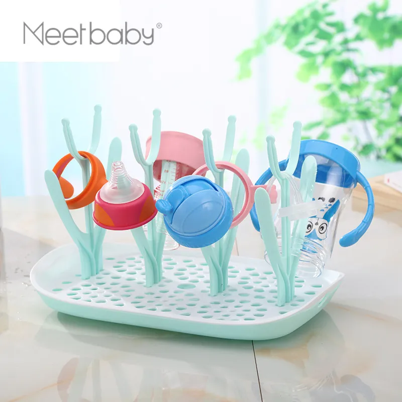 Mb5002 Baby Bottle Drying Rack Countertop Drainer Mat And Dryer Stand
