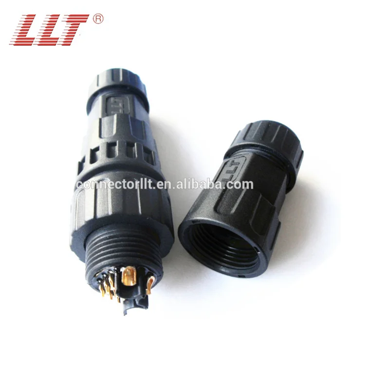 IP67 LLT M25 3+8 Pin 11 Pin Power And Signal Waterproof Submersible Wire Connectors With Cable