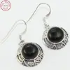 Unique style 925 sterling silver black onyx gemstone earring wholesale silver jewellery exporter supplier