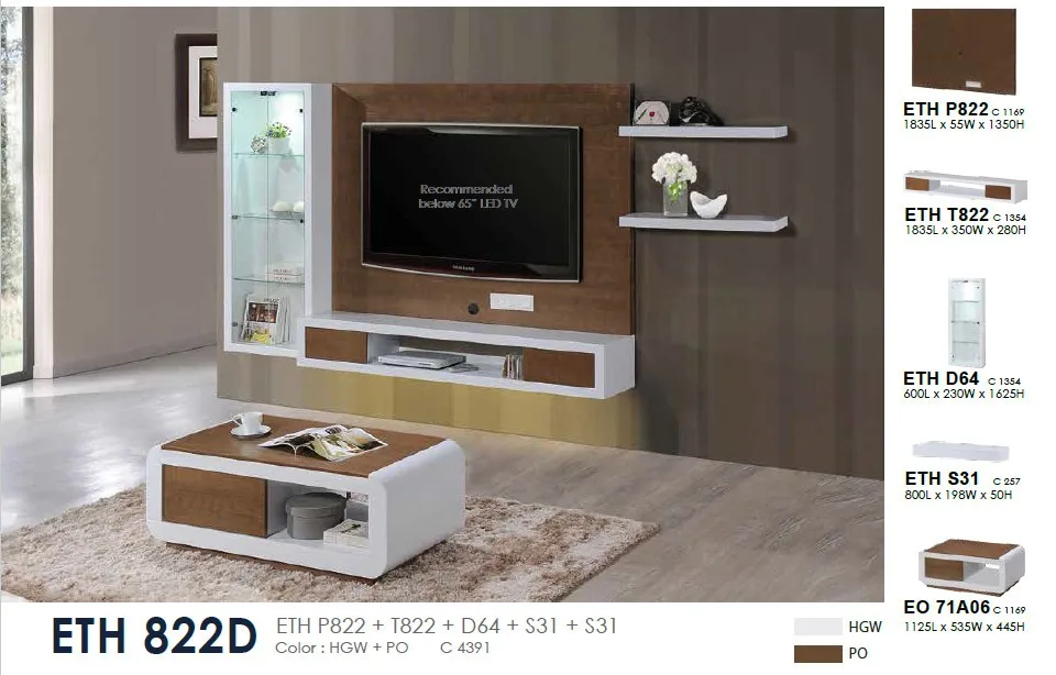 New High Quality Standing Tv Cabinet With Showcase - Buy Wooden Tv