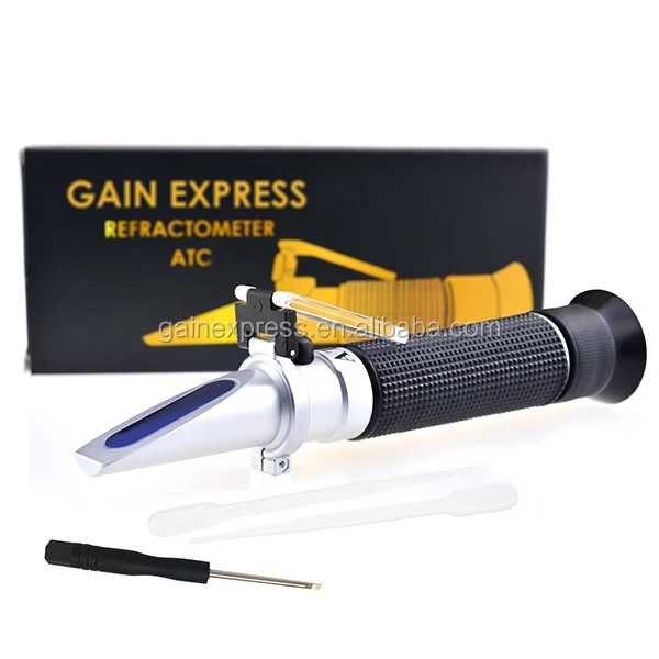 ATC 0%-100% & 1.000 to 1.070 Sp x 1% 0.001 Sp Gr Salinity Refractometer Precision Handheld Gr ATC 0%-100% & 1.000 to 1.070 Sp x 1% 0.001 Sp Gr Salinity Refractometer Precision Handheld Gr