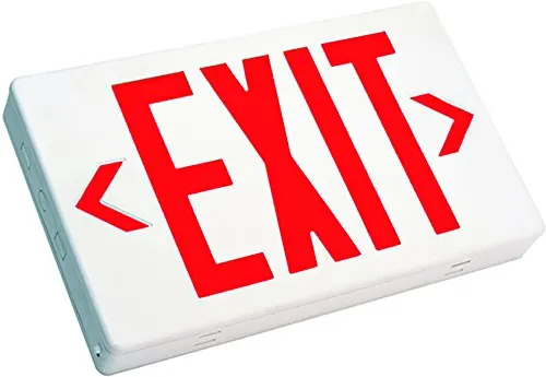 Westgate LED Exit Sign Emergency Light - Lighting Emergency LED Light with Battery Backup - for Residential & Commercial (Red)