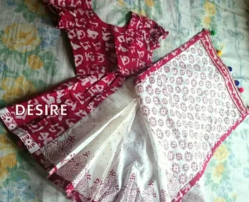 HAND WORK DRESS KIDS SAREE AND HAND WORK DRESS KIDS SAREE AND