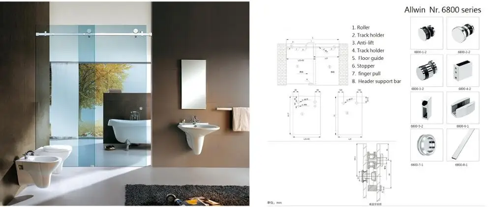 Stainless steel Serenity Sliding Shower Door System Sliding Door ... Stainless steel Serenity Sliding Shower Door System Sliding Door ...