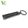 Volume Manufacture Popular Microfiber Board Die Casting Black Nickel Key Chain For Collection