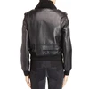 Ladies Black Lamb Jacket with Artificial Lamb Fur