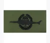 machine embroidery badges Parachute Combat Swimmer Black On Olive Embroidered Parachute jump wings or badge