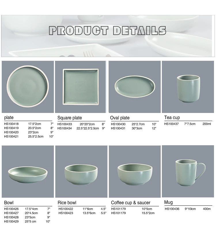 Wholesale Price 20pcs grey french modern dinnerware sets porcelain