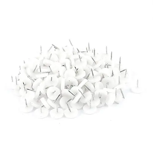 TOOGOO(R) Table Chair Foot Floor Skid Slide Pad Nail Protectors 18mm Dia 200 Pcs