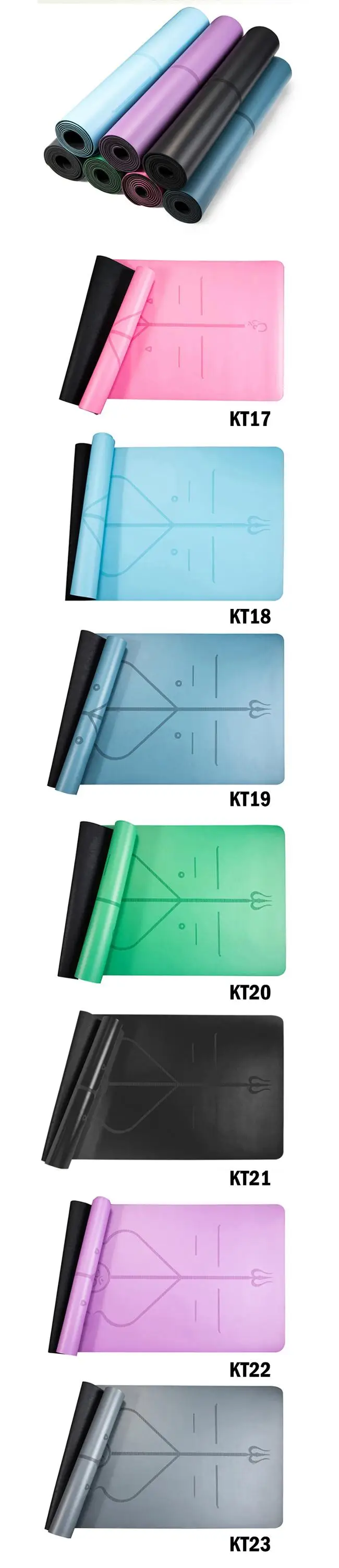 Nonslip Eco Friendly Natural Rubber Yoga Mat Amazon Popular Sales Pu